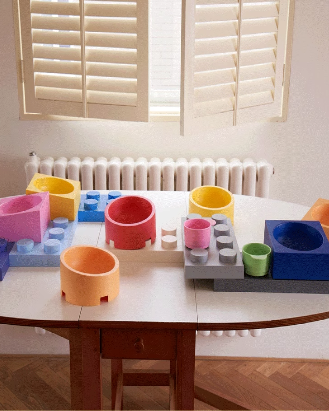 LEGO-Themed Pet Feeding Bowl for Cats - Pawscode